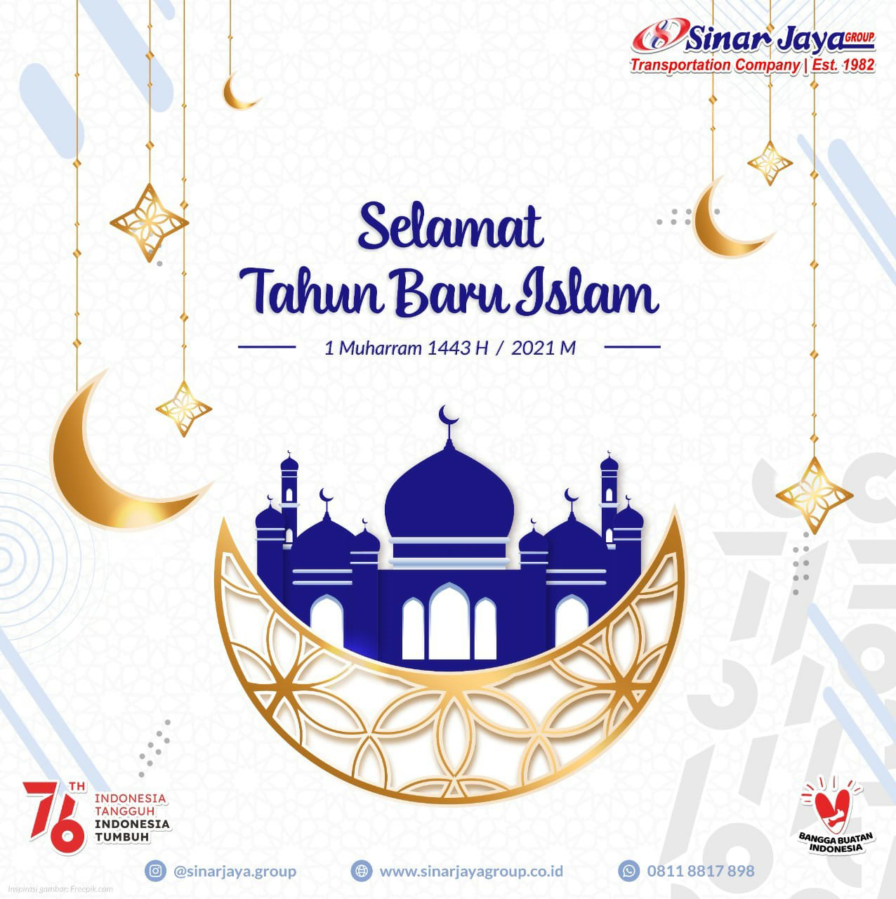 Selamat Tahun Baru Islam 1443 H / 2021 M