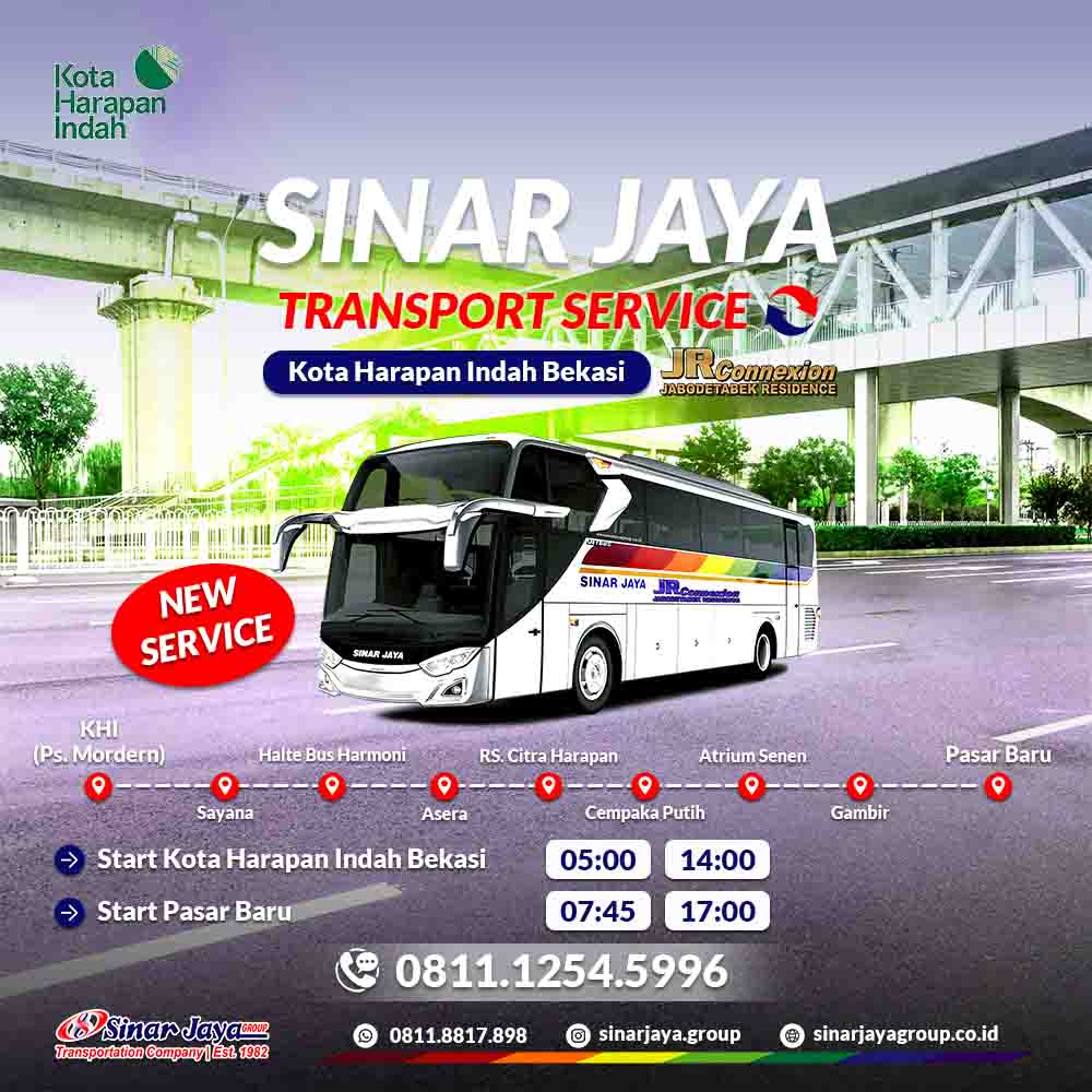 Kota Harapan Indah - Pasar Baru | Transport Service JRC