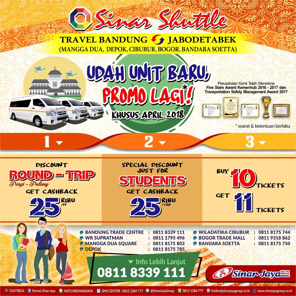 SINAR SHUTTLE PROMO LAGI.........